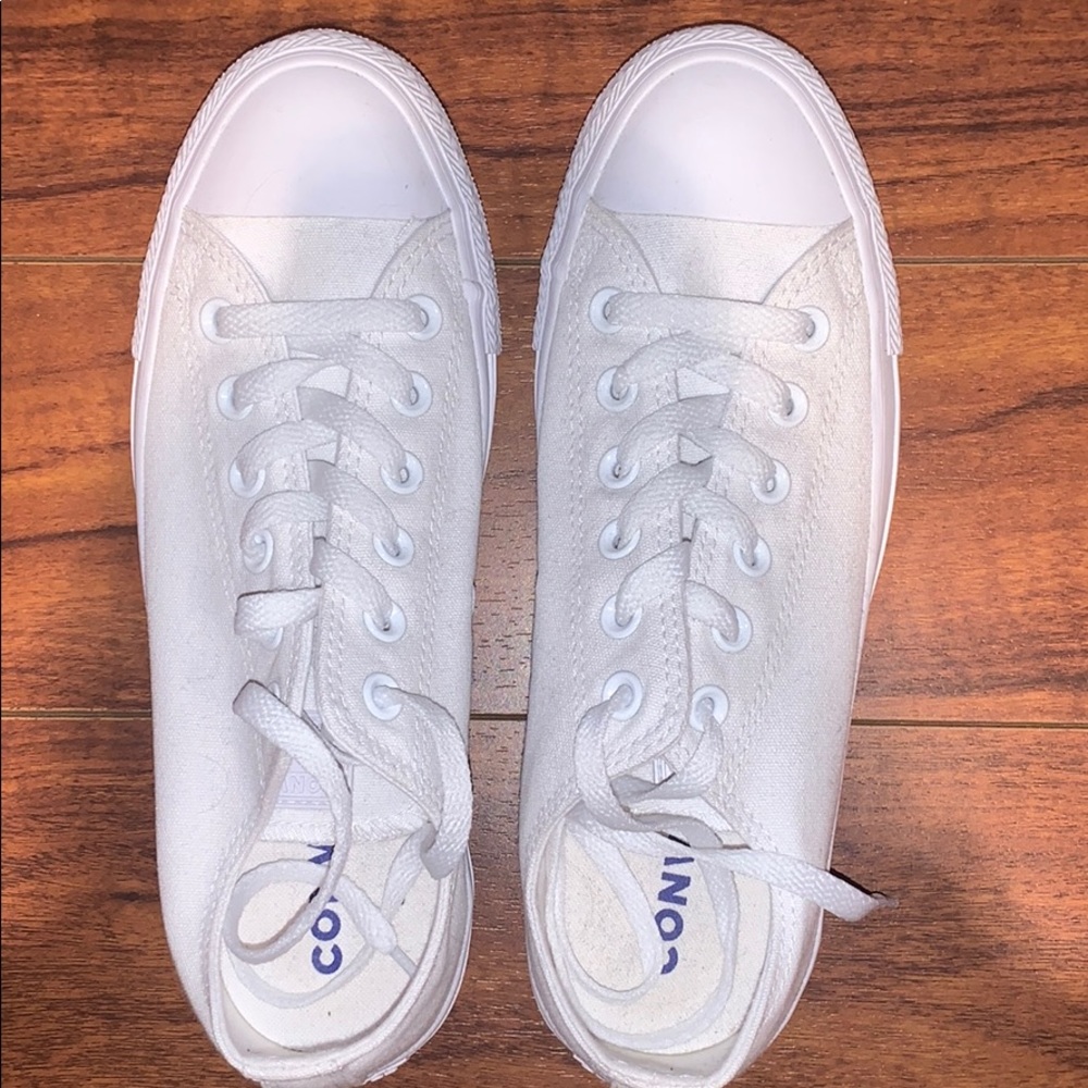 All white converse